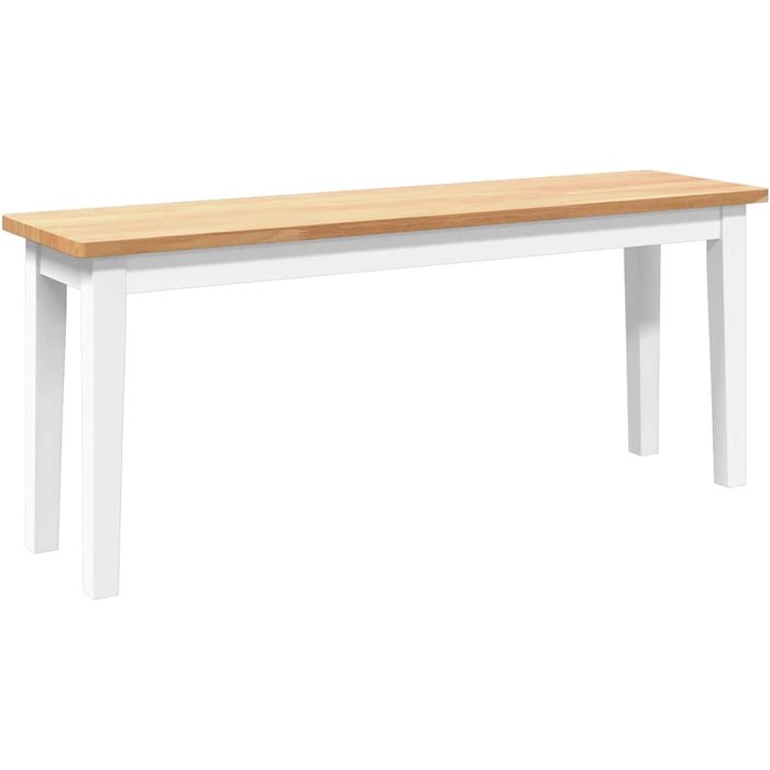 Banco 110 cm madera maciza caucho - comfortxl