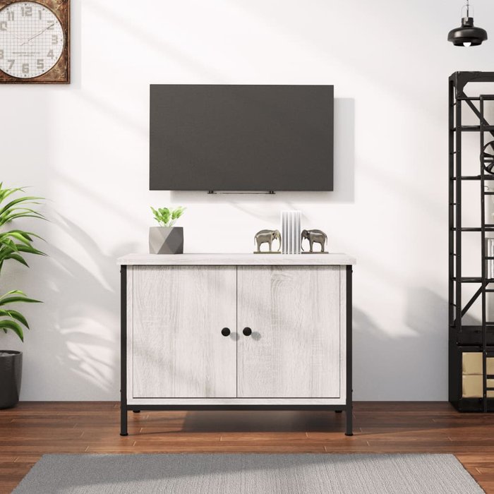 Maison exclusive - mueble de tv madera contrachapada gris sonoma 60x35x45 cm