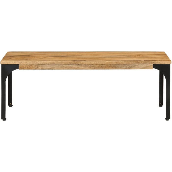 Mesa de centro de madera maciza mango 100x55x35 cm - comfortxl