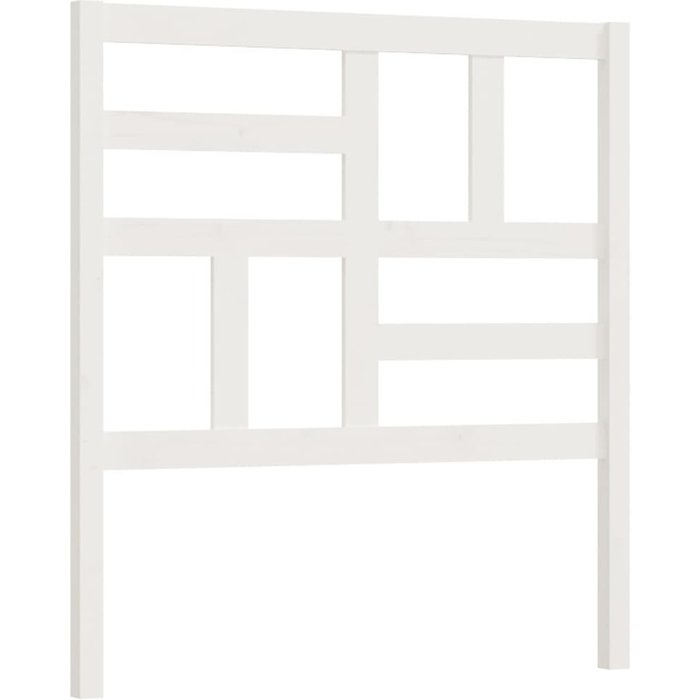 Cabecero de cama - mueble cabecero madera maciza de pino blanco 81x4x104 cm