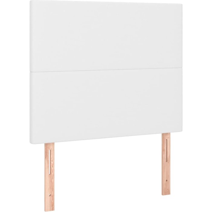 Cabeceros 2 unidades de cuero sintético blanco 90x5x78/88 cm - comfortxl