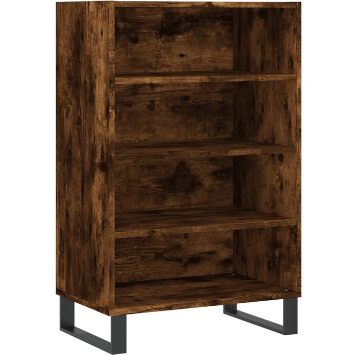 Aparador alto madera de ingeniería roble ahumado 57x35x90 cm - comfortxl