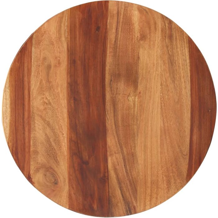 Tablero de mesa de madera maciza de acacia redondo 25-27 mm 50 cm