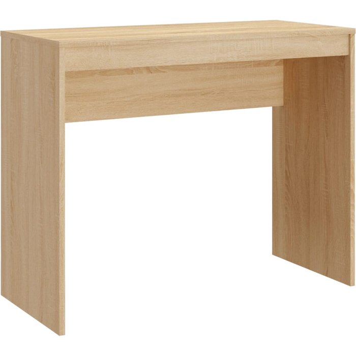 Escritorio de madera contrachapada color roble 90x40x72 cm - comfortxl