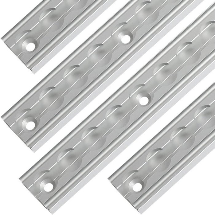 4x carril de amarre de aluminio perfiles cuadrados de ala de suelo