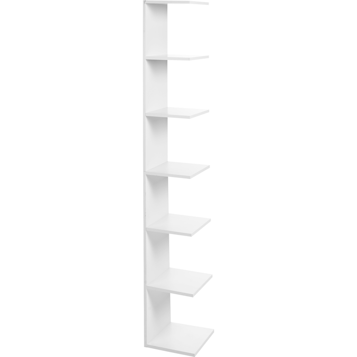Beliani estantería de pared eston 190 cm blanco