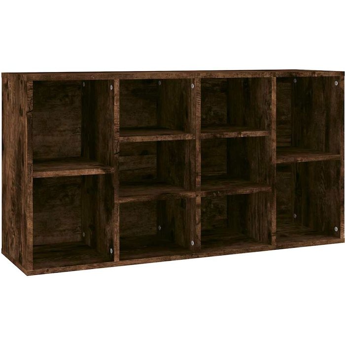 Banco zapatero madera contrachapada roble ahumado 103x30x55cm - comfortxl