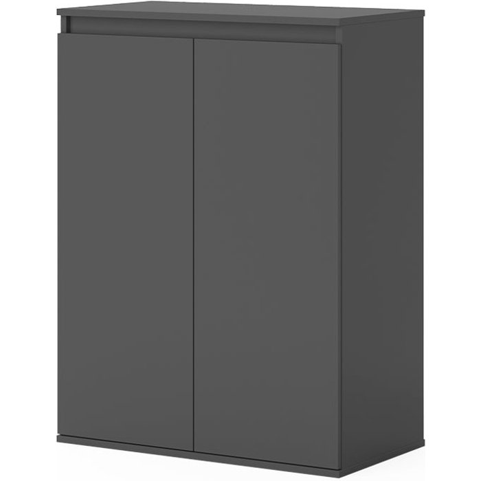 Vicco cómoda claus, antracita, 74 x 99.6 cm con 2 puertas