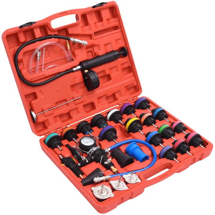 Comprobador de presión de radiador 28 piezas vidaxl