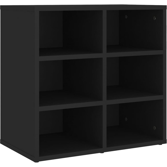 Mueble zapatero negro 52,5x30x50 cm - comfortxl