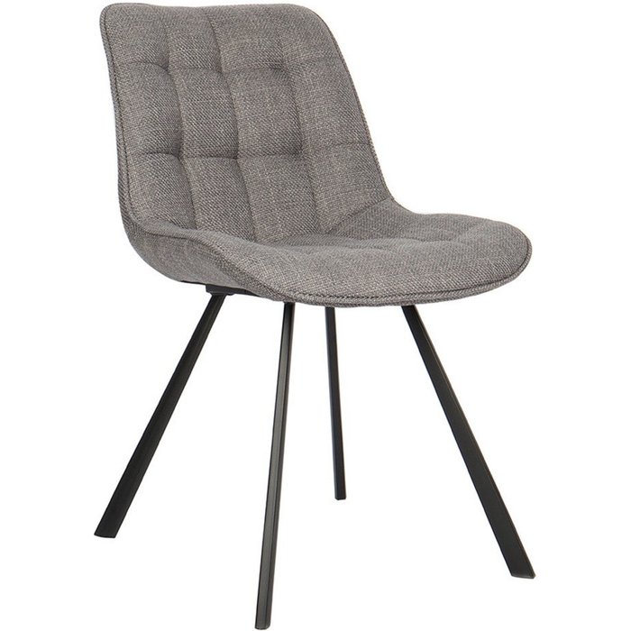 Silla palma – tela gris claro – l51 x h80 x p61 cm – elegancia y confort