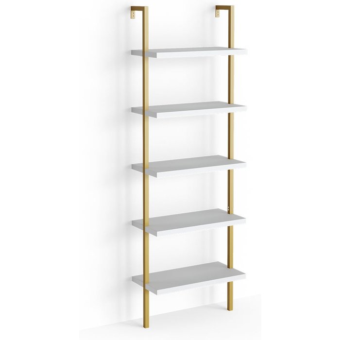 Vicco escalera estantería ava, blanco, 60 x 183 cm