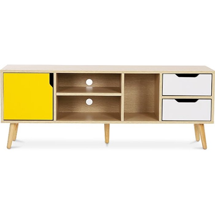 Mueble tv de madera - diseño escandinavo - haley