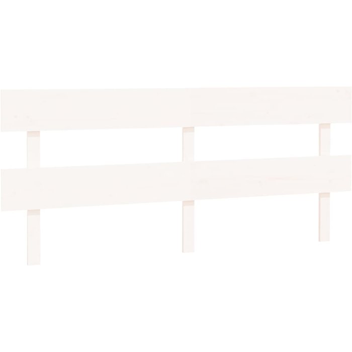 Cabecero de cama madera maciza de pino blanco 204x3x81 cm - comfortxl