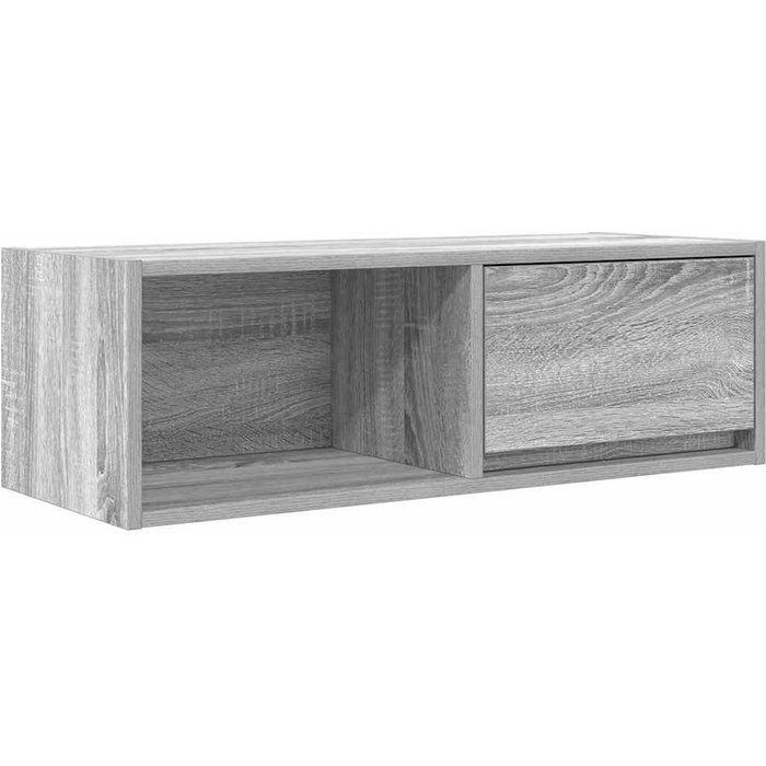 Mueble de tv madera de ingeniería gris sonoma 80x31x25,5 cm - comfortxl