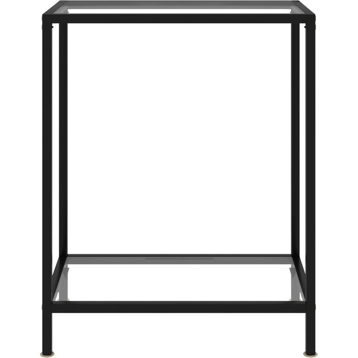 Mesa consola vidrio templado transparente 60x35x75 cm - comfortxl