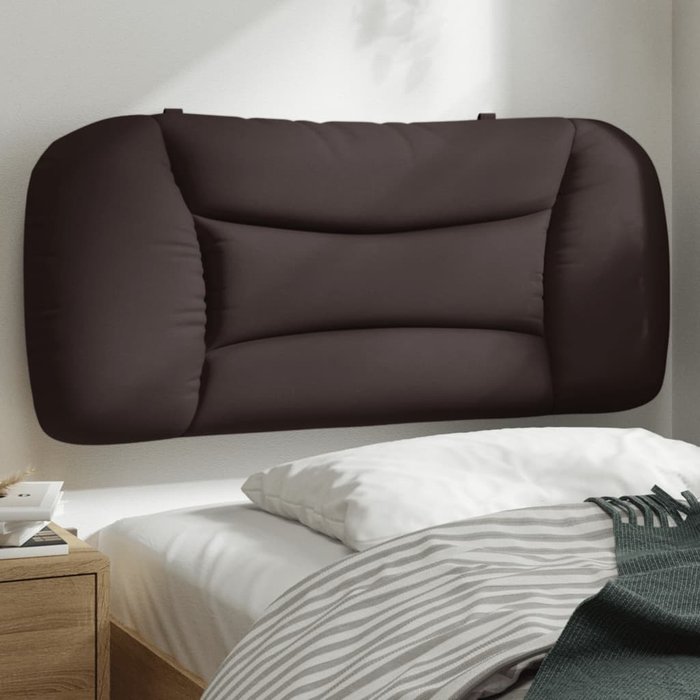 Maison exclusive - cabecero de cama acolchado hvar tela marrón oscuro 90 cm