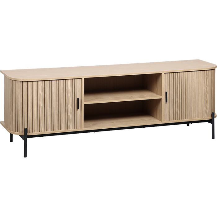Mueble tv erma - color madera natural - homekit