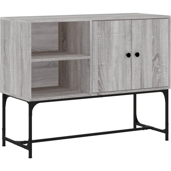 Aparador de madera de ingeniería gris sonoma 100x40x79,5 cm - comfortxl