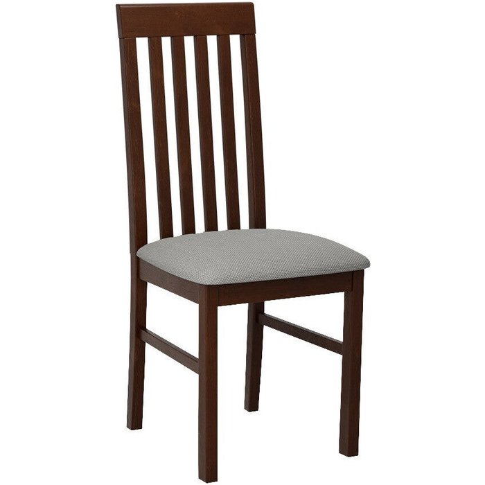 Silla victorville 365, gris, nogal, 96x43x48cm, tapiz, de madera