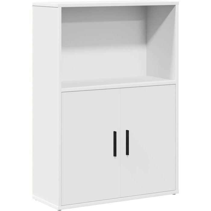 Estantería de madera de ingeniería blanca 60x24x85 cm – comfortxl