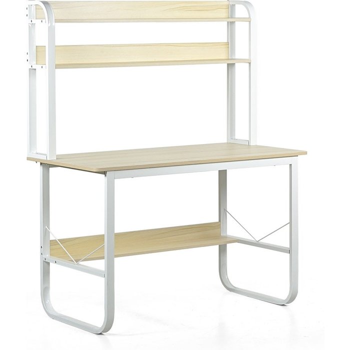 Escritorio con 2 estantes y compartimento de almacenaje 120x75