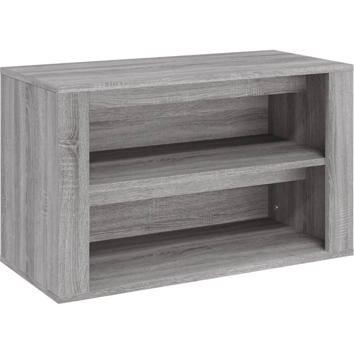 Mueble zapatero madera contrachapada gris sonoma 75x35x45 cm - comfortxl