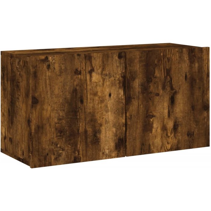 Mueble de tv de pared roble ahumado 80x30x41 cm - comfortxl