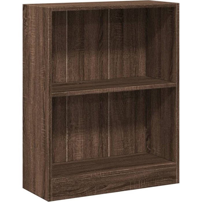 Estantería de madera contrachapada roble marrón 60x24x74,5 cm – comfortxl