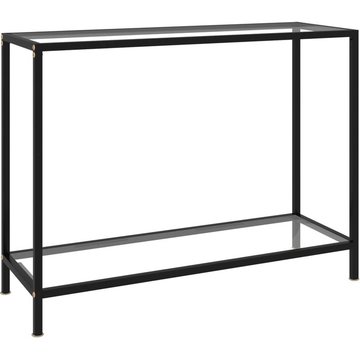 Maison exclusive - mesa de consola transparente vidrio templado 100x35x75 cm
