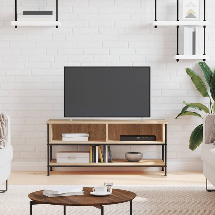 Maison exclusive - mueble de tv roble sonoma 100x35x45 cm madera de ingeniería