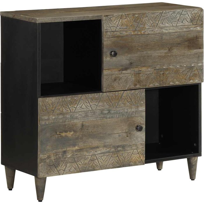 Vidaxl aparador 80x33x75 cm madera maciza mango