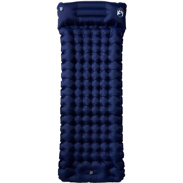 Colchón de camping autoinflable con almohada 1 persona azul cfw852158