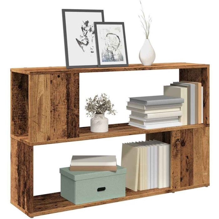 Estantería madera de ingeniería madera envejecida 100x24x63 cm vidaxl