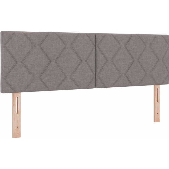 Cabecero cama - mueble cabecero led taupé 160 cm tela