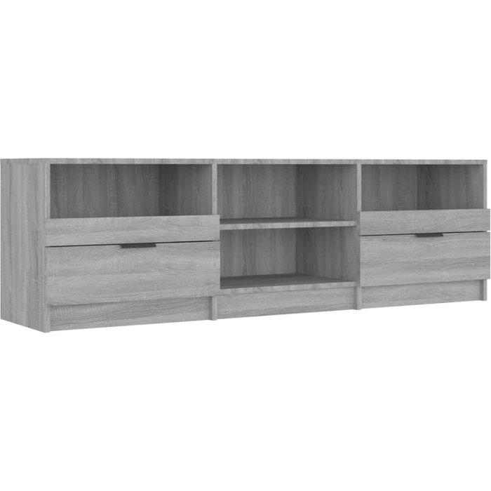 Mueble tv sonoma gris 150x33,5x45 cm madera contrachapada
