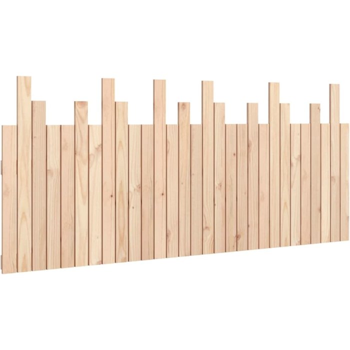 Cabecero de cama de pared madera maciza de pino 185x3x80 cm - comfortxl