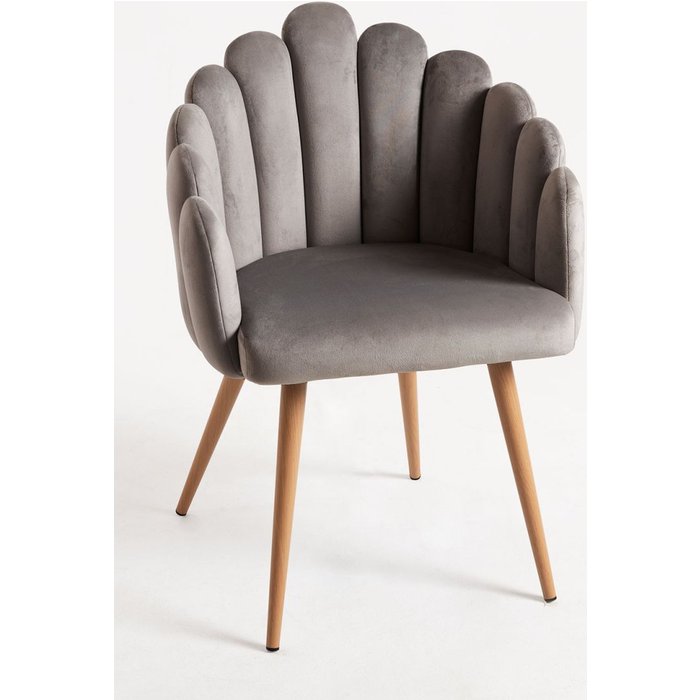 Regalos miguel - sillas comedor - sillón main terciopelo - gris oscuro
