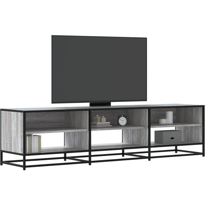 Mueble de tv madera de ingeniería gris sonoma 180x40x46 cm vidaxl