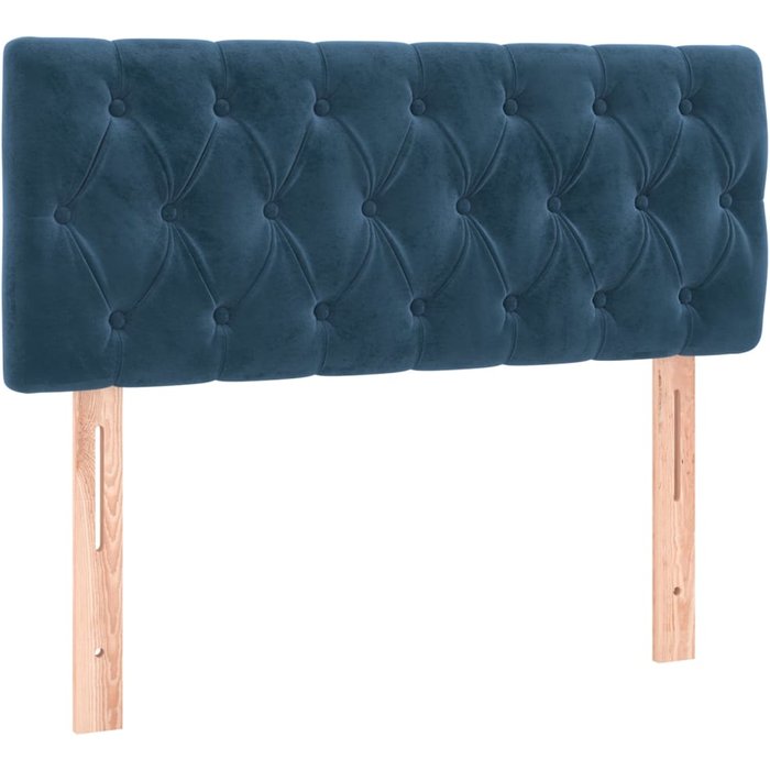 Cabecero cama - mueble cabecero de terciopelo azul oscuro 90x7x78/88 cm