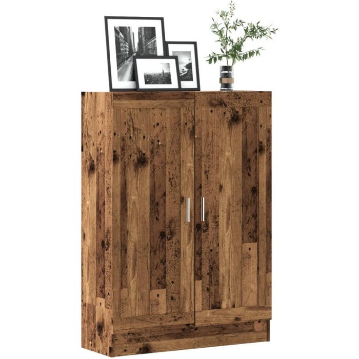 Armario de libros madera ingeniería envejecida 82,5x30,5x115 cm vidaxl