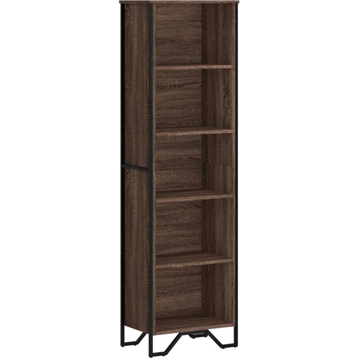 Estantería madera de ingeniería marrón roble 50x31x169 cm – comfortxl