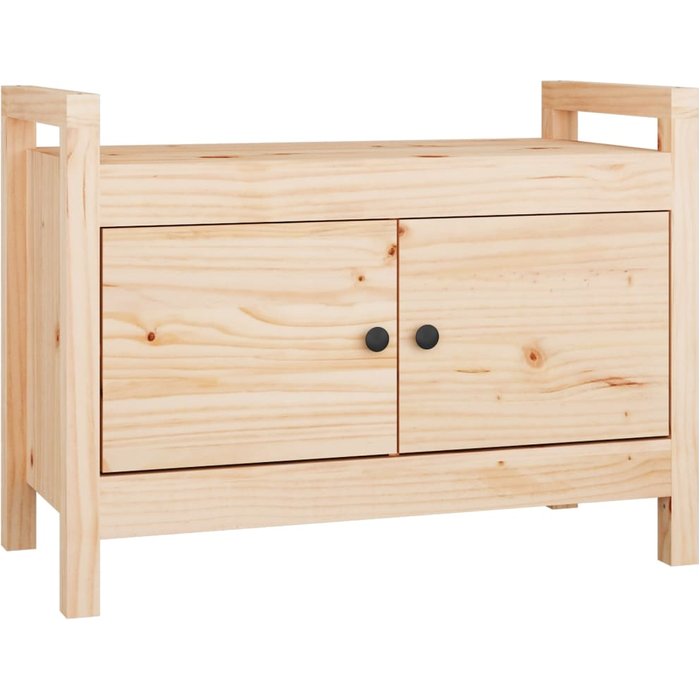 Banco de entrada 80 x 40 x 60 cm madera maciza de pino 02_0010797