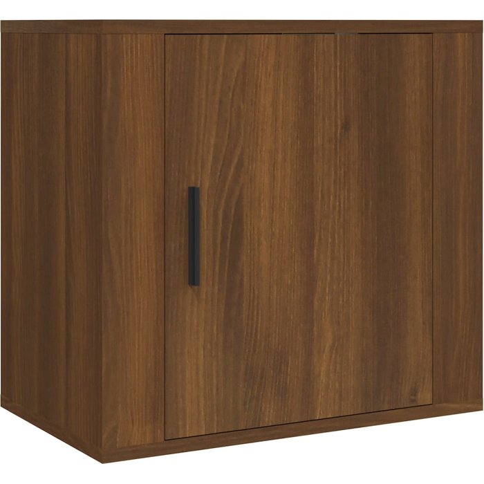 Mesita de noche de pared roble marrón 50x30x47 cm - comfortxl