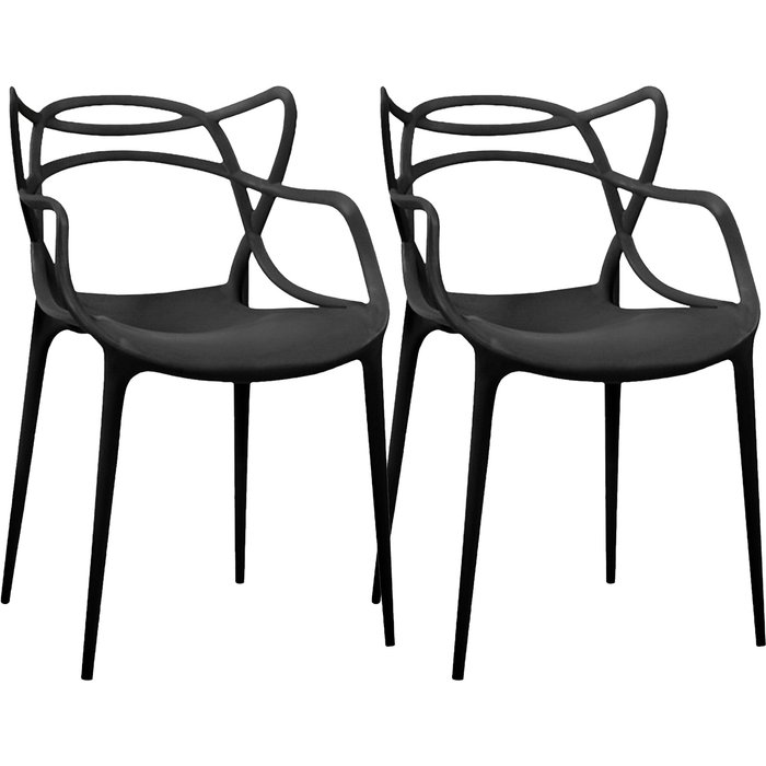 Pack de 2 sillas thonet negras