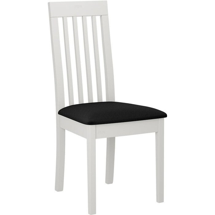 Silla victorville 347, negro, blanco, 96x47x53cm, tapiz, de madera, madera