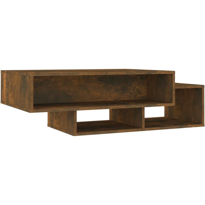 Mesa de centro madera contrachapada roble ahumado 105x55x32 cm - comfortxl