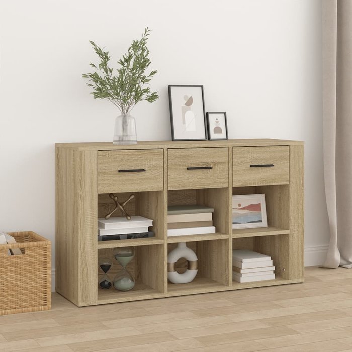 Maison exclusive - aparador madera contrachapada roble sonoma 100x30x59,5 cm