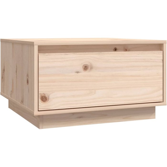 Mesa de centro de pino macizo 55x56x32 cm - comfortxl