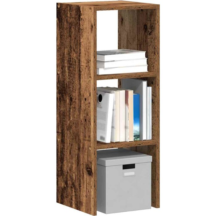 Librería apilable madera vieja 30x30x80 cm madera contrachapada